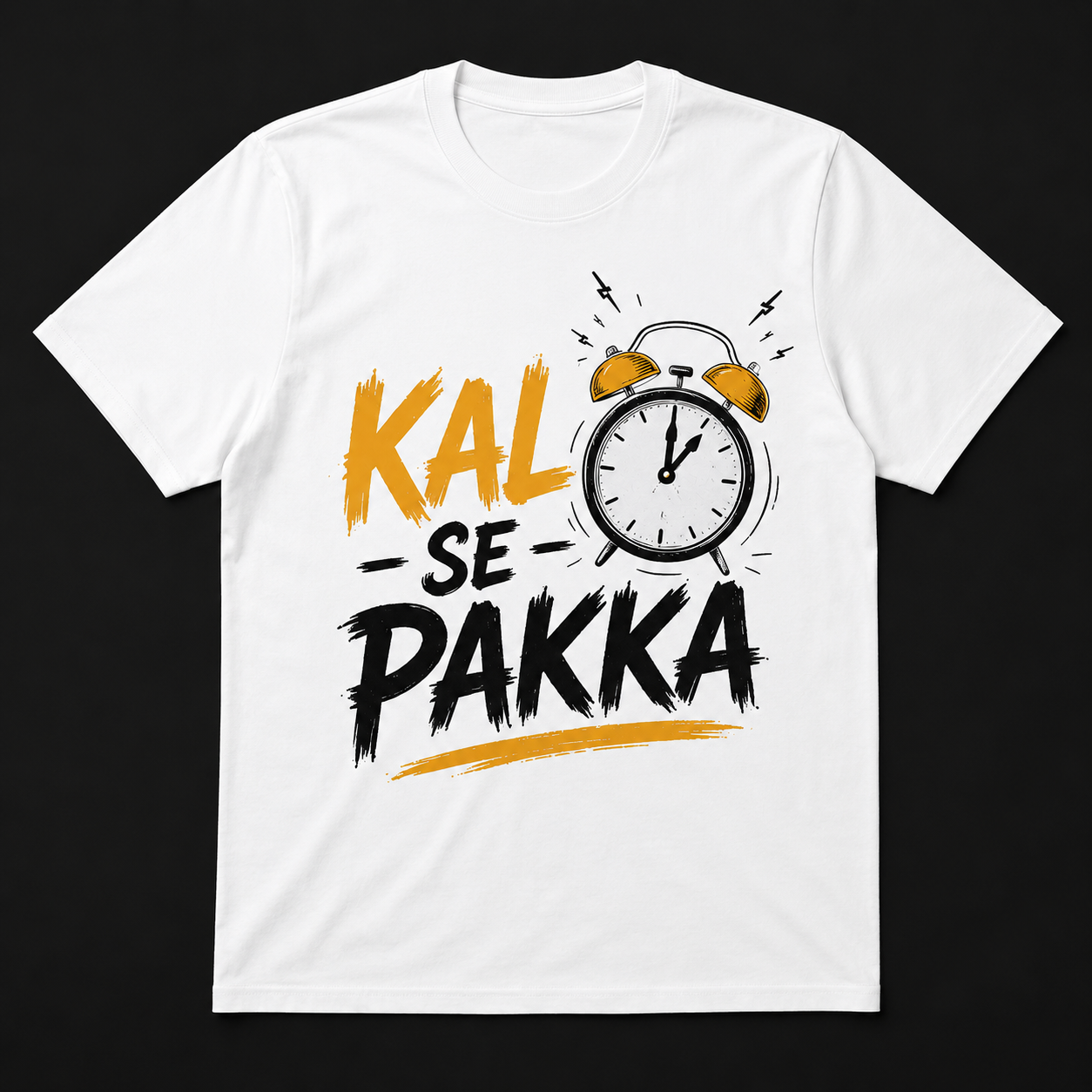 Kal Se Pakka Oversized T-Shirt | Funny Meme Graphic Tee for Men & Women