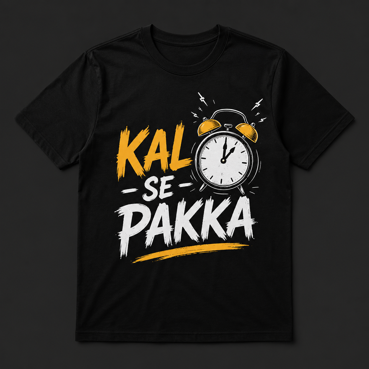 Kal Se Pakka Oversized T-Shirt | Funny Meme Graphic Tee for Men & Women
